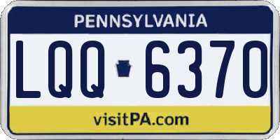 PA license plate LQQ6370
