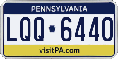 PA license plate LQQ6440