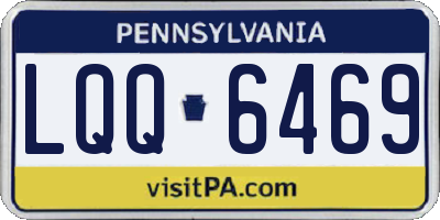 PA license plate LQQ6469