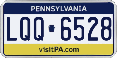 PA license plate LQQ6528