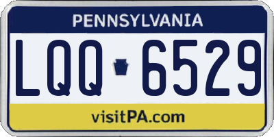 PA license plate LQQ6529