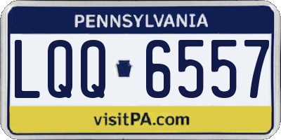 PA license plate LQQ6557