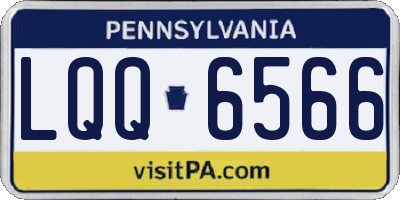PA license plate LQQ6566