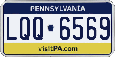 PA license plate LQQ6569