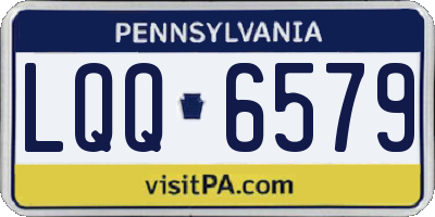 PA license plate LQQ6579