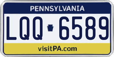 PA license plate LQQ6589