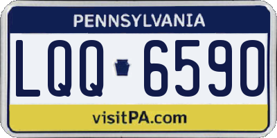 PA license plate LQQ6590