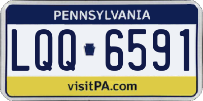 PA license plate LQQ6591