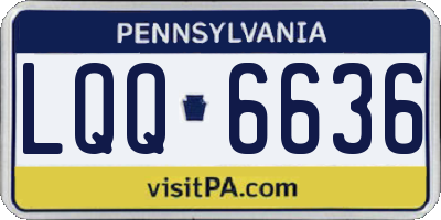 PA license plate LQQ6636