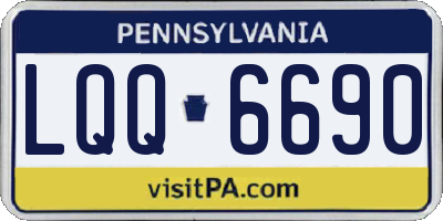 PA license plate LQQ6690