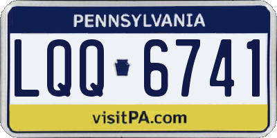PA license plate LQQ6741
