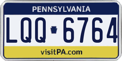 PA license plate LQQ6764