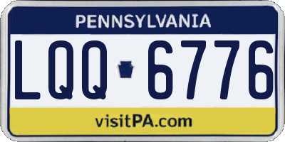 PA license plate LQQ6776
