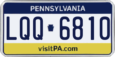 PA license plate LQQ6810