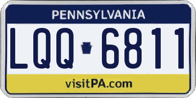 PA license plate LQQ6811