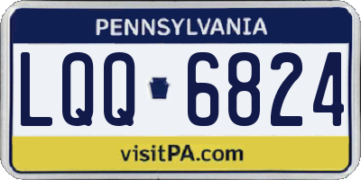 PA license plate LQQ6824