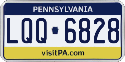 PA license plate LQQ6828
