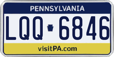 PA license plate LQQ6846