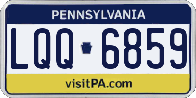 PA license plate LQQ6859