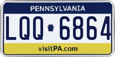PA license plate LQQ6864