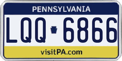 PA license plate LQQ6866