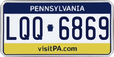 PA license plate LQQ6869