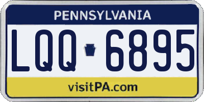 PA license plate LQQ6895