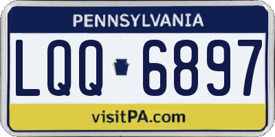 PA license plate LQQ6897