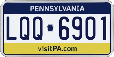 PA license plate LQQ6901