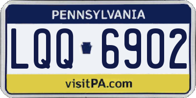 PA license plate LQQ6902