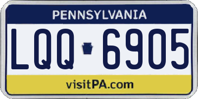 PA license plate LQQ6905