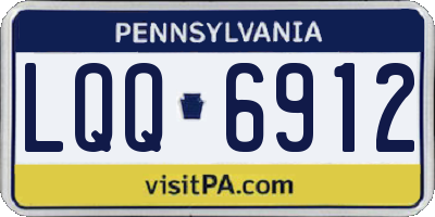 PA license plate LQQ6912