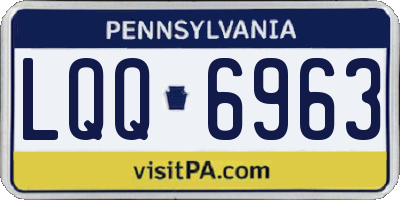 PA license plate LQQ6963