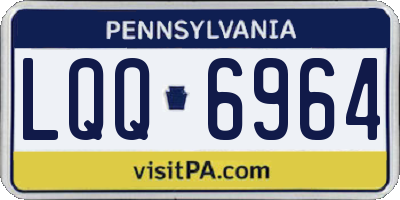 PA license plate LQQ6964