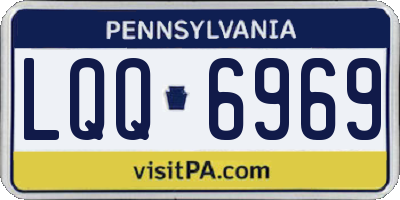 PA license plate LQQ6969