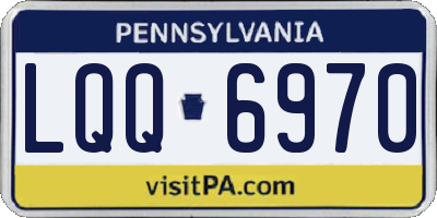 PA license plate LQQ6970