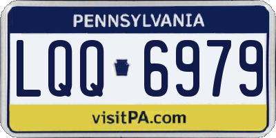 PA license plate LQQ6979