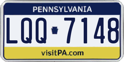 PA license plate LQQ7148