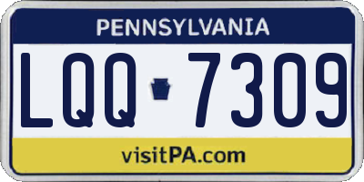 PA license plate LQQ7309