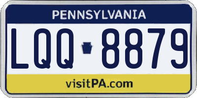 PA license plate LQQ8879