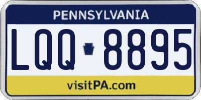 PA license plate LQQ8895