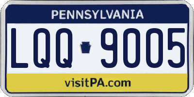 PA license plate LQQ9005
