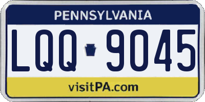 PA license plate LQQ9045