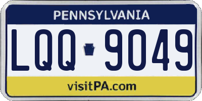 PA license plate LQQ9049