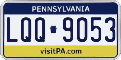 PA license plate LQQ9053