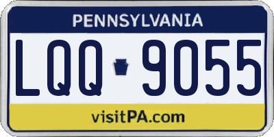 PA license plate LQQ9055