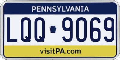 PA license plate LQQ9069