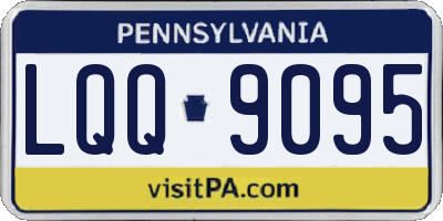 PA license plate LQQ9095