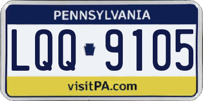 PA license plate LQQ9105