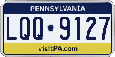 PA license plate LQQ9127